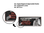 Blechschild ''Wenn man keine Ahnung hat.. Maul halten'' 28x12cm