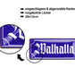 Blechschild ''Walhalla (blau)'' 28x12cm