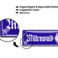 Blechschild ''Mittenwald'' 28x12cm