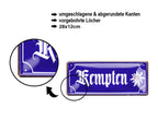 Blechschild ''Kempten'' 28x12cm