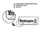 Blechschild ''Berchtesgarden (wappen)'' 28x12cm