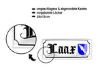 Blechschild ''Laax (wappen)'' 28x12cm