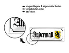 Blechschild ''Andermatt (wappen)'' 28x12cm