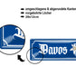 Blechschild ''Davos (blume)'' 28x12cm