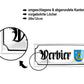 Blechschild ''Verbier (wappen)''28x12cm