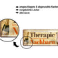 Blechschild ''Andere gehen zur Therapie Nachbar'' 28x12cm