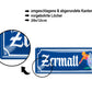 Blechschild ''Zermalt (ski)'' 28x12cm