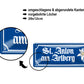 Blechschild ''St. Anton am Arlberg'' 28x12cm