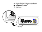 Blechschild ''Davos (wappen)'' 28x12cm