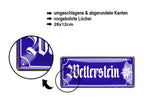 Blechschild ''Wetterstein'' 28x12cm