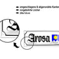 Blechschild ''Arosa (wappen)'' 28x12cm