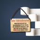 Blechschild ''Liebe Toilettenbesucher.. Klobürste keinen Bruch erheben kann'' 18x12cm