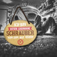 Blechschild ''Ich bin dieser legendäre Schrauber'' 18x14cm