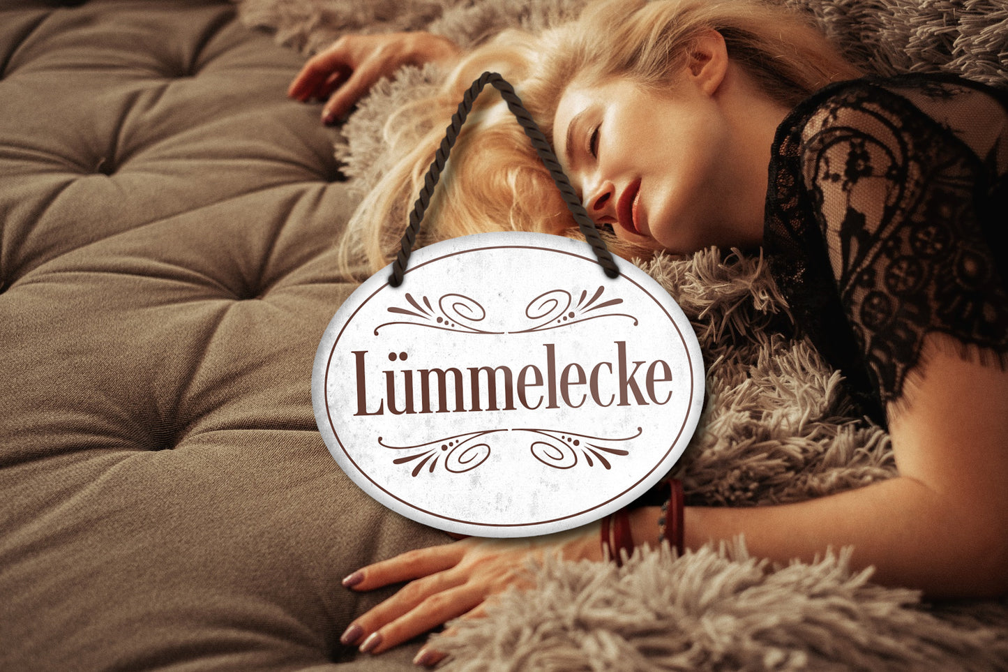 Blechschild ''Lümmelecke'' 18x14cm