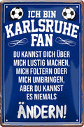4252024216585 Schilderstore24 Schilderstore24 Blechschilder sind perfekt als Geschenk zu Weihnachten, Geburtstage, Feiern, Partys, Grillabende, Namenstag, Feiertag, Mädelsabend, Hochzeit. Jederzeit stilvoll im Wohnzimmer, Partykeller, Garage, Praxis, Büro, Café, Hauseingang Fußball Mannschaft Verein Bolzen Ball sport liga kicken stadion freizeit	 ''Karlsruhe Fan ´20''		20x30cm