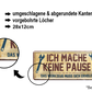 Blechschild ''Institut zur Bekämpfung akuter Unterhopfung (grau 2 Bier)'' 28x12cm
