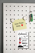 Magnet ''Zuhause ist, wo man auch abends Moin sagt'' 9x6x0,3cm