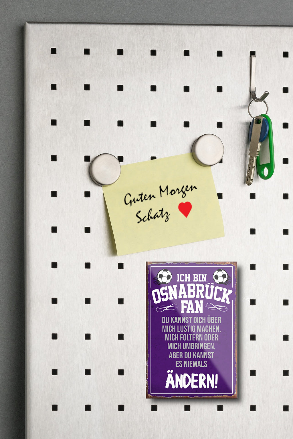 Magnet ''Osnabrück Fan'' 9x6x0,3cm