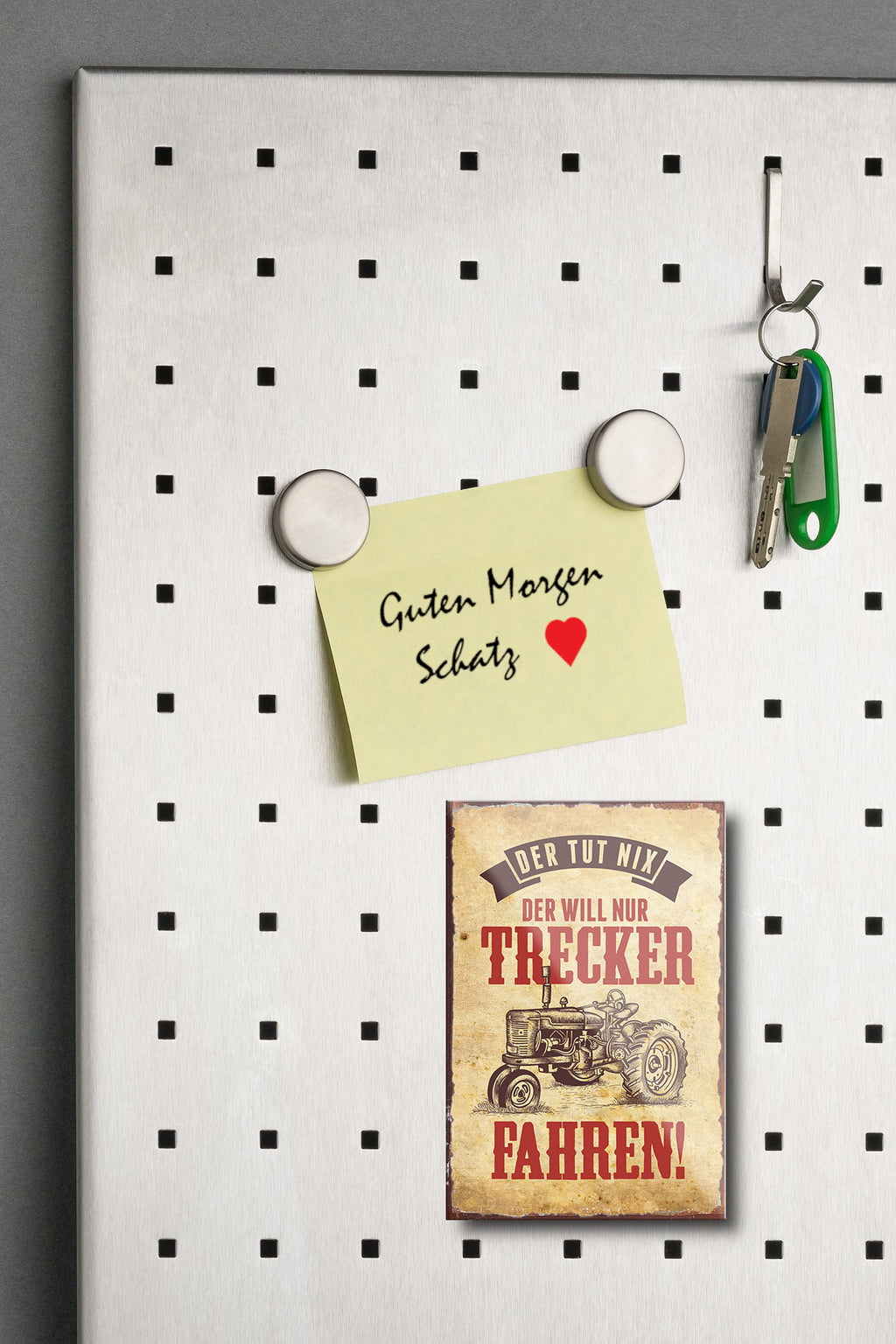 Magnet ''Der tut nix, der will nur Trecker fahren'' 9x6x0,3cm