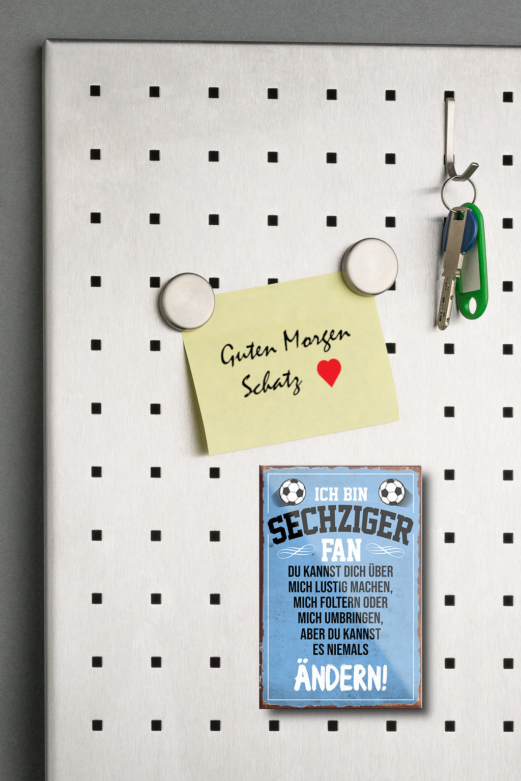Magnet ''Sechziger Fan'' 9x6x0,3cm