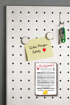 Magnet ''Badezimmer Regeln'' 9x6x0,3cm