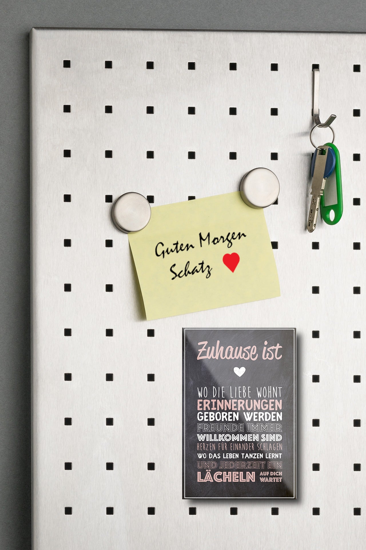 Magnet ''Zuhause ist wo die Liebe wohnt'' 9x6x0,3cm