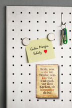 Magnet ''Rede was wahr ist, trinke was klar ist Klopapier'' 9x6x0,3cm