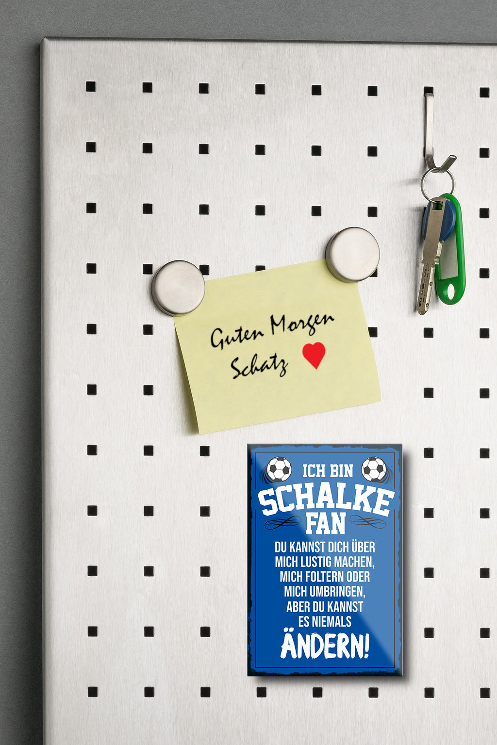 Magnet ''Schalke Fan'' 9x6x0,3cm
