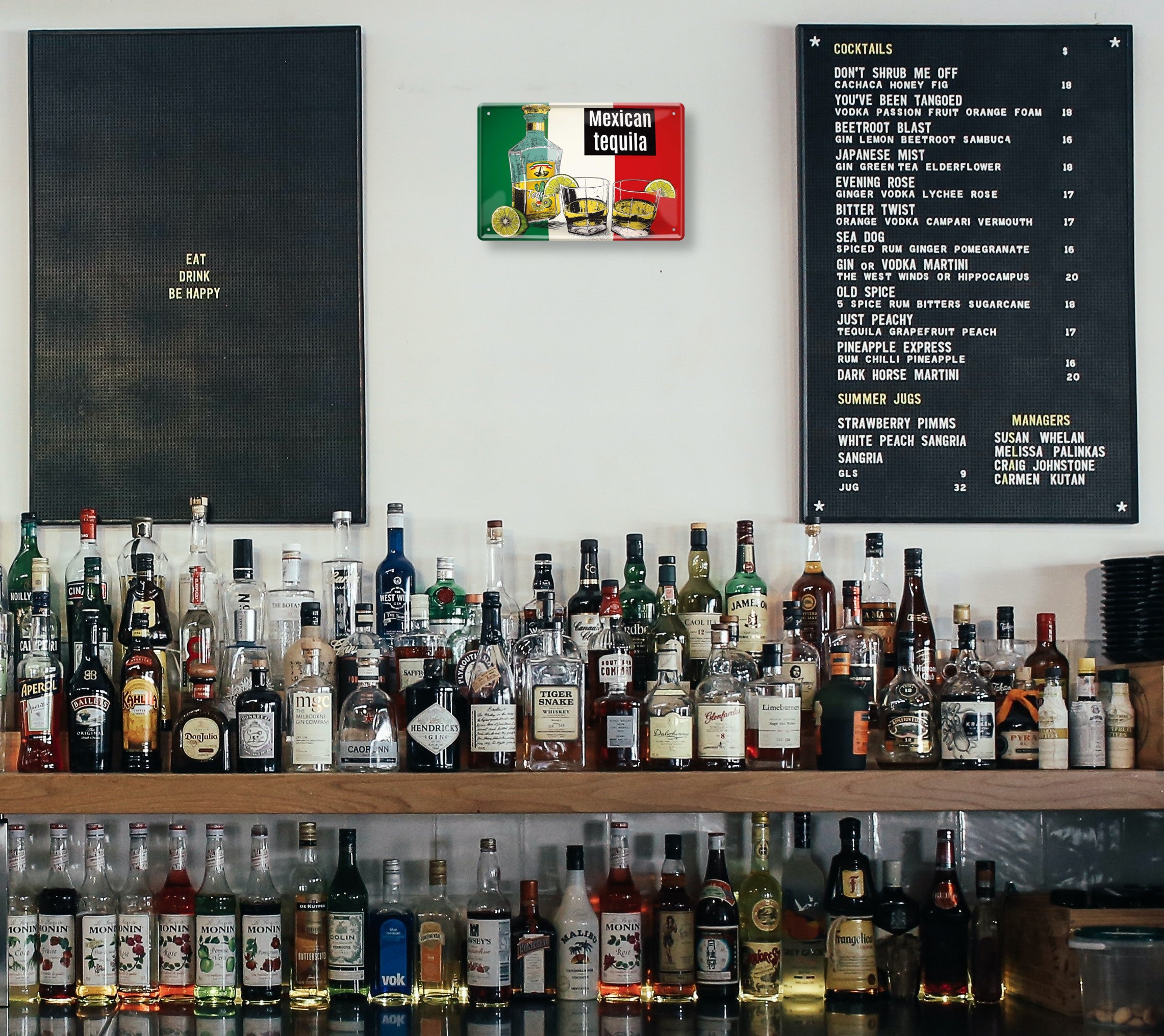 Blechschild ''Mexikan tequila (Flagge)'' 20x30cm