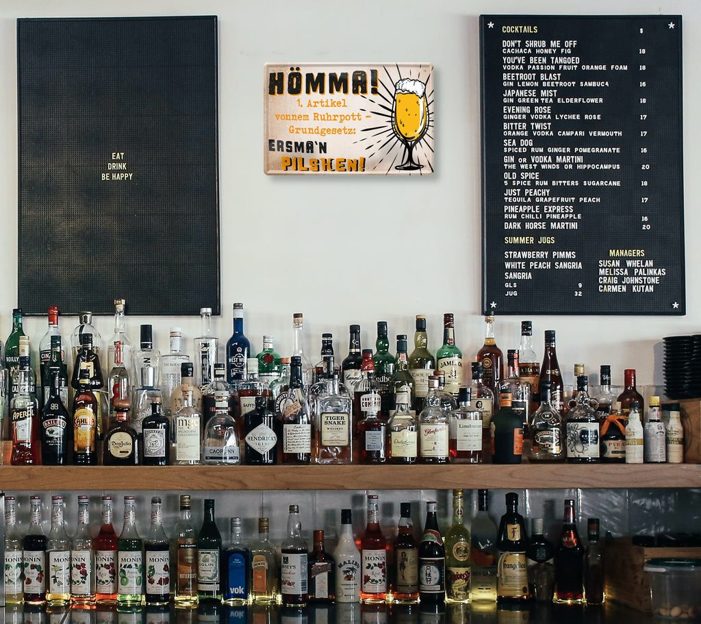 Tin sign "Hömma (beer)" 20x30cm