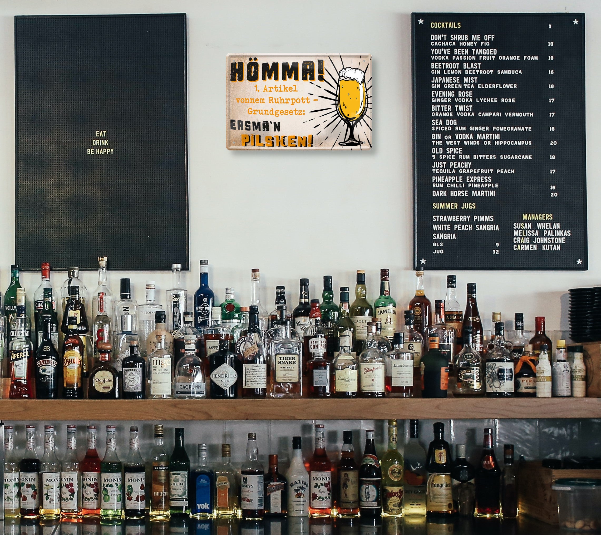 Tin sign "Hömma (beer)" 20x30cm