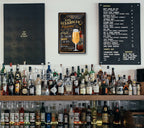 Tin sign "The Bohemian Pilsner with bottle" 20x30cm