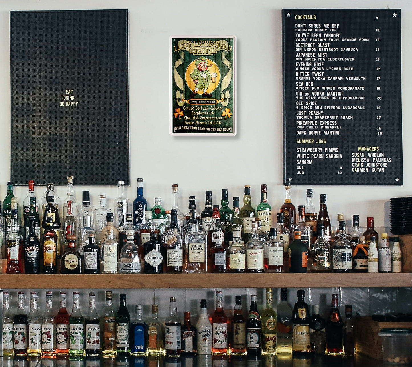 Blechschild ''Lucky Leprechaum Irish Pub'' 20x30cm