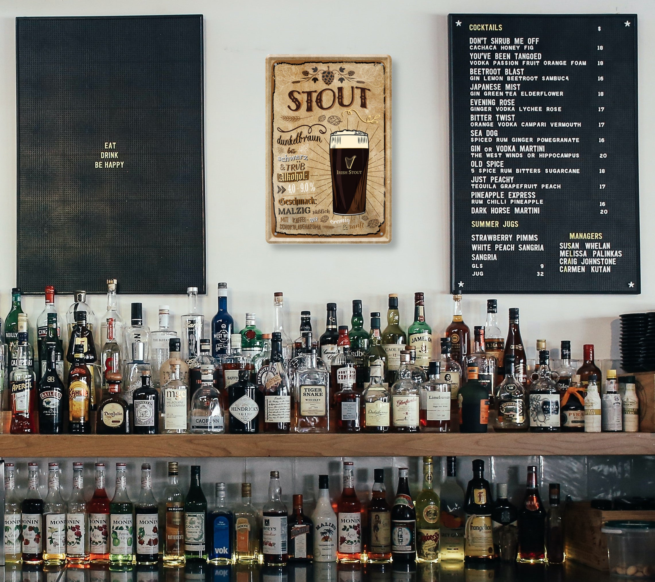 Blechschild ''Stout'' 20x30cm