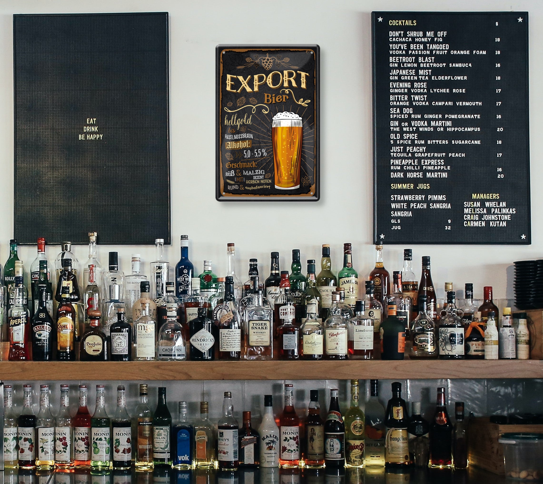 Blechschild ''Export Bier'' 20x30cm