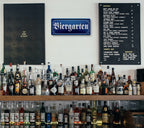 Tin sign "Beer garden (old German writing)" 28x12cm