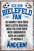 4252024216400 Schilderstore24 Schilderstore24 Blechschilder sind perfekt als Geschenk zu Weihnachten, Geburtstage, Feiern, Partys, Grillabende, Namenstag, Feiertag, Mädelsabend, Hochzeit. Jederzeit stilvoll im Wohnzimmer, Partykeller, Garage, Praxis, Büro, Café, Hauseingang Fußball Mannschaft Verein Bolzen Ball sport liga kicken stadion freizeit	 ''Bielefeld Fan ´20''		20x30cm