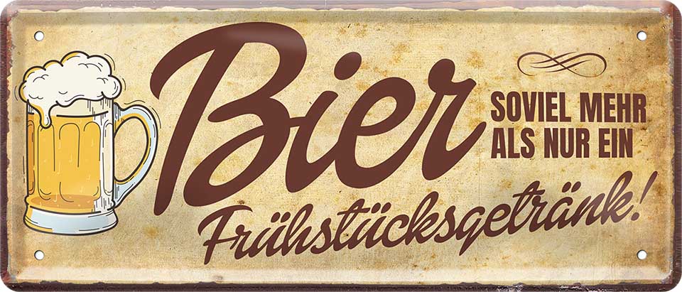 4252024222715 Schilderstore24 Schilderstore24 Blechschilder sind perfekt als Geschenk zu Weihnachten, Geburtstage, Feiern, Partys, Grillabende, Namenstag, Feiertag, Mädelsabend, Hochzeit. Jederzeit stilvoll im Wohnzimmer, Partykeller, Garage, Praxis, Büro, Café, Hauseingang Alkohol Kasten Bier Saufen Getränk Bier Alkohol schaumkrone promille hopfen	 ''Bier ist soviel mehr als nur ein Frühstücksgetränk''		28x12cm