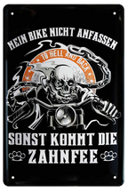 4252024220193 Schilderstore24 Schilderstore24 Blechschilder sind perfekt als Geschenk zu Weihnachten, Geburtstage, Feiern, Partys, Grillabende, Namenstag, Feiertag, Mädelsabend, Hochzeit. Jederzeit stilvoll im Wohnzimmer, Partykeller, Garage, Praxis, Büro, Café, Hauseingang Mechaniker Auto Motorrad Werkstatt auto werkstatt tüfteln schrauber	 ''Bike nicht anfassen Zahnfee''		20x30cm
