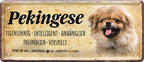 4252024224474 Schilderstore24 	Schilderstore24 Blechschilder sind perfekt als Geschenk zu Weihnachten, Geburtstage, Feiern, Partys, Grillabende, Namenstag, Feiertag, Mädelsabend, Hochzeit. Jederzeit stilvoll im Wohnzimmer, Partykeller, Garage, Praxis, Büro, Café, Hauseingang Haustier Tier Freund knuddelig Zuhause Katze Hund Hamster Meerschwein haustier ''Pekingese''		28x12cm