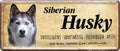 4252024224542 Schilderstore24 Schilderstore24 Blechschilder sind perfekt als Geschenk zu Weihnachten, Geburtstage, Feiern, Partys, Grillabende, Namenstag, Feiertag, Mädelsabend, Hochzeit. Jederzeit stilvoll im Wohnzimmer, Partykeller, Garage, Praxis, Büro, Café, Hauseingang Haustier Tier Freund knuddelig Zuhause Katze Hund Hamster Meerschwein haustier	 ''Siberian Husky''		28x12cm