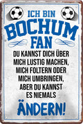 4252024216417 Schilderstore24 Schilderstore24 Blechschilder sind perfekt als Geschenk zu Weihnachten, Geburtstage, Feiern, Partys, Grillabende, Namenstag, Feiertag, Mädelsabend, Hochzeit. Jederzeit stilvoll im Wohnzimmer, Partykeller, Garage, Praxis, Büro, Café, Hauseingang Fußball Mannschaft Verein Bolzen Ball sport liga kicken stadion freizeit	 ''Bochum Fan ´20''		20x30cm