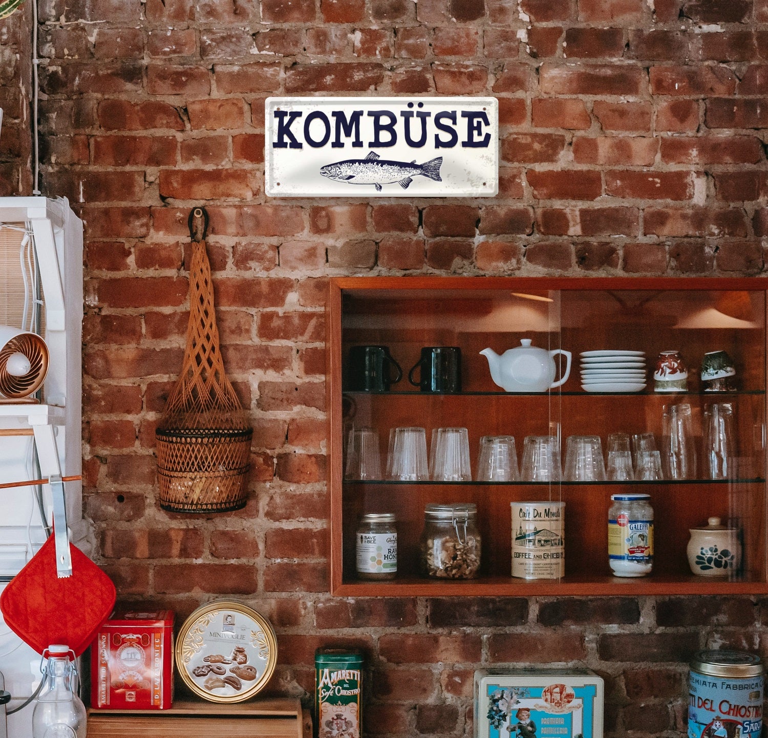 Blechschild ''Kombüse'' 28x12cm