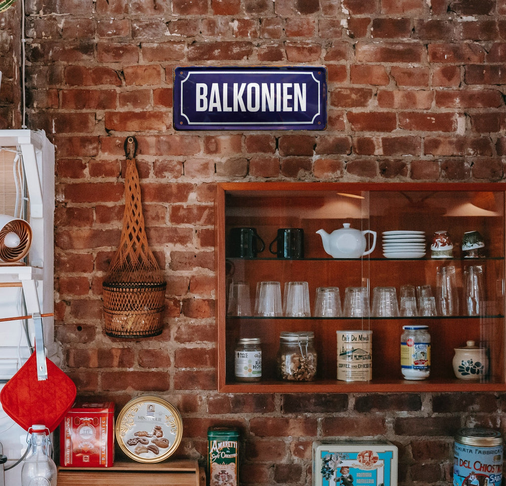Blechschild ''Balkonien'' 28x12cm