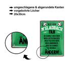 Blechschild ''M´Gladbach Fan ´20'' 20x30cm