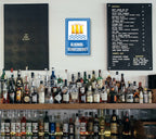 Blechschild ''Alkoholschutzgebiet (blauer Hintergrund)'' 20x30cm