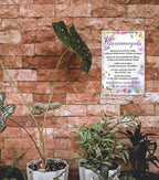 Blechschild ''Gartenregeln. Dein garten ist ein Ort der Vielfalt'' 20x30cm