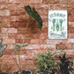 Tin sign "Stand by GartenZeit (garden tools)" 20x30cm