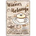 4252024215922 Schilderstore24 Schilderstore24 Blechschilder sind perfekt als Geschenk zu Weihnachten, Geburtstage, Feiern, Partys, Grillabende, Namenstag, Feiertag, Mädelsabend, Hochzeit. Jederzeit stilvoll im Wohnzimmer, Partykeller, Garage, Praxis, Büro, Café, Hauseingang Lebensmittel Kaffee Kuchen Tee Grill crepes teigware süßigkeit essen grill wurst	 ''Wiener Melange''		20x30cm