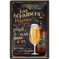 4251852572368	Schilderstore24 	Schilderstore24 Blechschilder sind perfekt als Geschenk zu Weihnachten, Geburtstage, Feiern, Partys, Grillabende, Namenstag, Feiertag, Mädelsabend, Hochzeit. Jederzeit stilvoll im Wohnzimmer, Partykeller, Garage, Praxis, Büro, Café, Hauseingang Alkohol Kasten Bier Saufen Getränk Bier Alkohol schaumkrone promille hopfen ''Das Böhmische Pilsner mit Flasche''		20x30cm